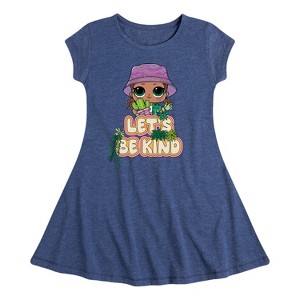 Girls' - LOL Surprise! - Let's Be Kind to Plants Fit & Flair Cap Sleeve Dress - 1 of 3
