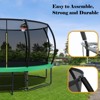 Vynxaria 12FT Recreational Kids Trampoline with Safety Enclosure Net & Ladder, Outdoor Recreational Trampolines - 2 of 4