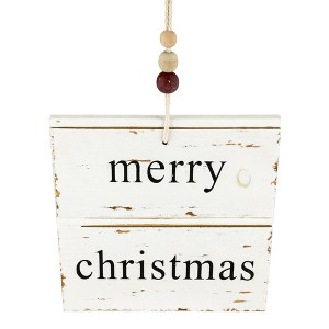 Northlight 8" Reclaimed Wood Merry Christmas Wall Sign - 1 of 3