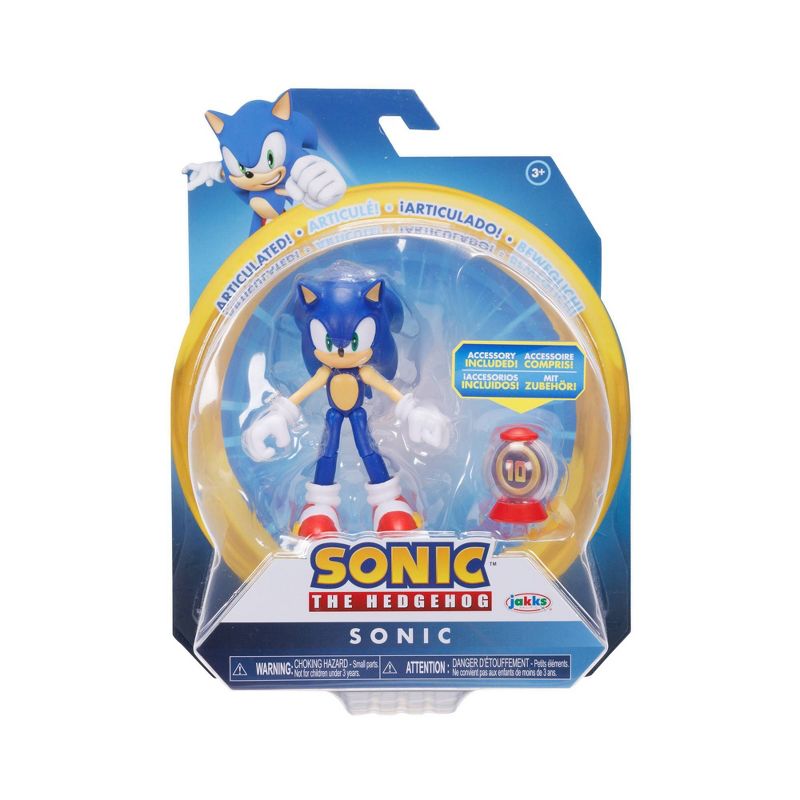 Sonic the Hedgehog with Super Ring Item Box Action Figure, 2 of 8