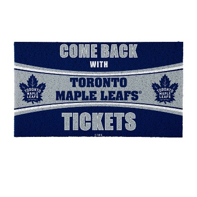 Evergreen Come Back with Tickets Toronto Maple Leafs 28" x 16" Woven PVC Indoor Outdoor Doormat
