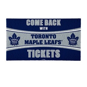 Evergreen Come Back with Tickets Toronto Maple Leafs 28" x 16" Woven PVC Indoor Outdoor Doormat - 1 of 4