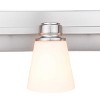 Yosemite Home Decor Jordan 2-Light Vanity Light in Satin Nickel with Frosted White Glass Shades - 3 of 4