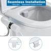 Bidet Attachment for Toilet, Self-Cleaning Dual Nozzle with Adjustable Water Pressure, Rear Wash Toilet Seat Attachment, - 3 of 4