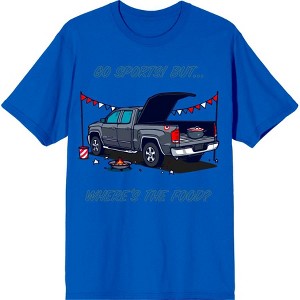 Go Sports! But Where's the Food? Adult Crew Neck Short Sleeve Tee - 1 of 2