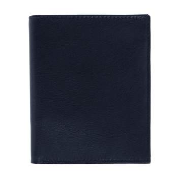 Buxton Men's Emblem Leather Credit Card Folio Pocket Secretary