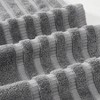6 - Piece Cotton Towel Set - Gray, Absorbent Quick Dry Bath Towels (27"x54"), Hand Towels (16"x28"), and Washcloths (13"x13") - 3 of 4