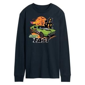 Men's - Hot Wheels - Halloween Long Sleeve Graphic T-Shirt - 1 of 4