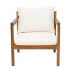 Christopher Knight Home Negley Outdoor Acacia Wood and Rope Weave Club Chair with Water Resistant Cushion - 2 of 4