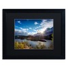 Trademark Fine Art-David Ayash 'Sunset Over the Hudson' Matted Framed Art - 2 of 4