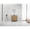 SEVOBAL Bathroom Storage Cabinets, Bathroom Vanity, Freestanding Bathroom Cabinet, 2 Soft Close Cabinet Doors, Brown, 29.5"*19.7"*34.94" - 2 of 4