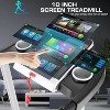 KRISRATE Treadmills with 12% Incline & 10” 3D TV Screen & WiFi & APP & Heart Rate for Home, 3.25HP 9MPH Smart Treadmill, Foldable Running Machine - 3 of 4