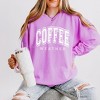 Simply Sage Market Women's Lightweight Garment Dyed Graphic Sweatshirt Coffee Weather - 3 of 4