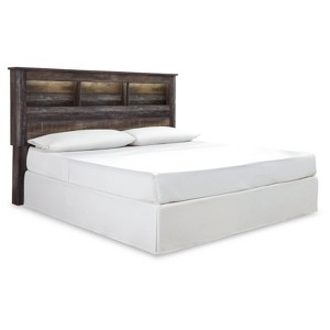 California King Drystan Bookcase Headboard with LED Lighting - Signature Design by Ashley - 1 of 3