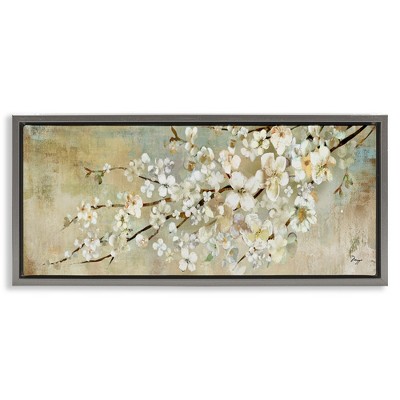 Stupell Industries Blooming Flower Tree Branch Painting, 25" x 11"