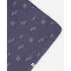Deux par Deux Boy Printed Muslin Blanket Navy Blue Paper Boats - 3 of 4