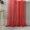 RT Designer Collection Celine Sheer Luxurious Modern Design Curtain Panel 54" x 84" Red - 3 of 4