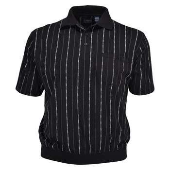 Kingsize Men's Big & Tall Banded Bottom Polo Shirt - Big - 4xl, Black ...