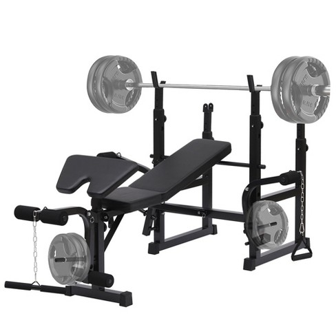 Whizmax Olympic Weight Bench Adjustable Bench Press Rack With 2 Squat Rack Foldable Weight Bench For Home Gym With Leg Developer Preacher Curl Target