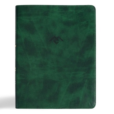CSB Men of Character Bible, Revised and Updated, Forest Leathertouch - by  Csb Bibles by Holman & Gene A Getz (Leather Bound)