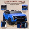 Jojoka 24V Licensed Cadillac Electric Ride on Car for Kids, 2 Seater w/ Remote Control,Shock Absorbers,LED Lights,Music & Slow Start - 2 of 4