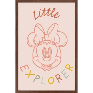 Trends International Disney Minnie Mouse - Little Explorer Framed Wall Poster Prints - 1 of 4