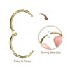 Unique Bargains Carbon Steel Loose Leaf Binder Snap Shower Curtain Rings 6 Pcs - 4 of 4