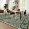 Coolmee Washable Modern Stripe Carpet Non Slip Soft Rubber Backed Rug,Low Pile Area Rug for Bedroom Office DiningRooBeige - 4 of 4