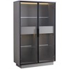 NicBex Modern 51.2" Freestanding Sideboard Dining Room Storage Cabinet with Glass Door & LED Lighting,Display Bar Buffet Cabinet for Hallways - 3 of 4