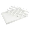 Unique Bargains PU Leather White Jewelry Organizer Trays with Removable Dividers - 4 of 4