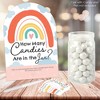 Big Dot of Happiness Hello Rainbow - How Many Candies Boho Baby Shower and Birthday Party Game - 1 Stand and 40 Cards - Candy Guessing Game - 2 of 4