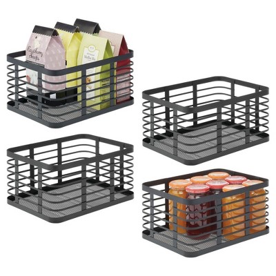Metal Pantry Basket with Handles