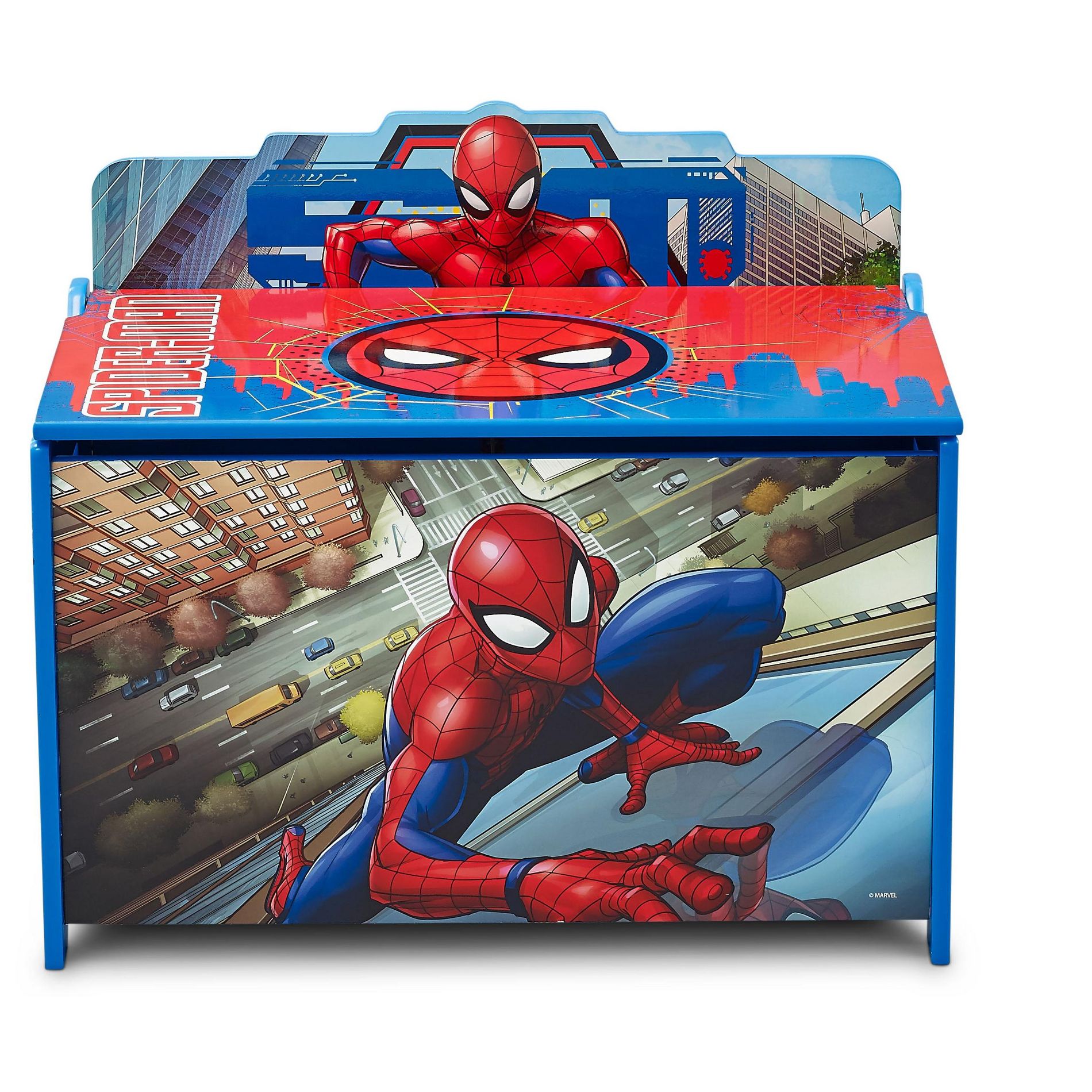 Marvel Spider-Man Deluxe Toy Box with Slow Close Lid
