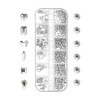 Unique Bargains 12 Grids Rhinestone Nail Supplies Clear 1 Set - 4 of 4