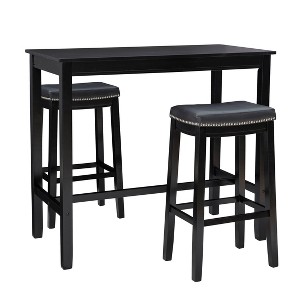 3pc Claridge Bar Height Dining Set - Linon - 1 of 4