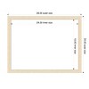 Amanti Art Woodgrain Stripe Blonde Framed Magnetic Dry Erase Board - 4 of 4