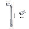 Unique Bargains High Carbon Steel Repairing L-Shaped Angled Double Box End Metric Hex Socket Wrench - 2 of 4