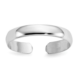 Black Bow Jewelry High Polished Toe Ring in 14 Karat White Gold - 1 of 4