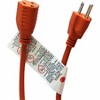 Compucessory Heavy-duty Indoor/Outdoor Extension Cord - 16 Gauge - 125 V AC / 13 A - Orange - 100 ft Cord Length - 1 - image 4 of 4