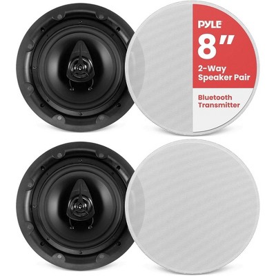 Pyle 360W 8'' In-Wall/In-Ceiling Bluetooth Speaker System - White (PWRC85BT)