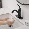 BWE Single Handle Bathroom Faucet For One Hole with 3 Holes Deck Plate and Metal Drain - 4 of 4