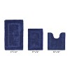 Lux Premium 100% Cotton  Ultra-Soft Tufted Solid Reversible 3 Piece Bath Rug Set, Water-Absorbent, Durable, Machine Washable Bathroom Rug - 2 of 4