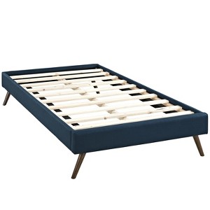 Modway Helen Twin Fabric Bed Frame with Round Splayed Legs - 1 of 4