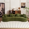 KWPZQEB 110'' Modular Sectional Sofa Couches, Curved-Shape Couch 4 Seat Modular Sofa, Chenille Boneless Couches with 4 Pillows for Living Room Bedroom - 3 of 4