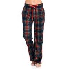 Ashford & Brooks Women's Long Sleeve Cotton Top Fleece Pants Pajama Set - 4 of 4