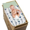 Sweet Jojo Designs Gender Neutral Unisex Changing Pad Cover Mod Arrow Grey Blue and Green - 3 of 4
