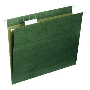 Smead Hanging File Folder with Tab, 1/5-Cut Adjustable Tab, Letter Size, PAPER, 25 per Box (64055)