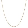 Black Bow Jewelry 1mm, 14k Yellow Gold, Solid Spiga Chain Necklace - 3 of 4