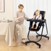 Infans Baby High Chair w/ Wheel Folding Baby Dining Chair Adjustable Height & Recline - 3 of 4