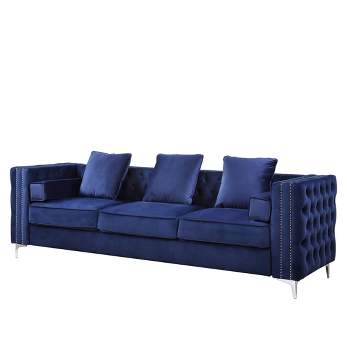 103" Bovasis Velvet Sofa Blue - Acme Furniture